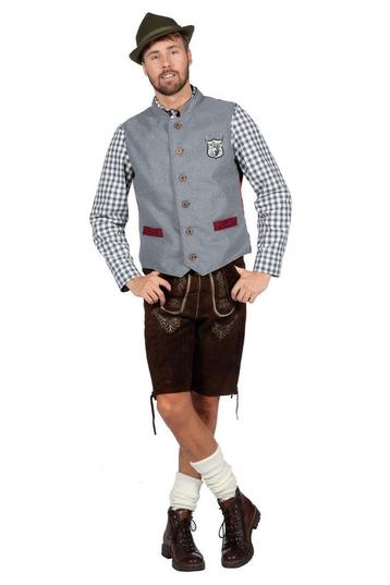 Gilet Tirol Oktoberfest Grijs beschikbaar voor biedingen