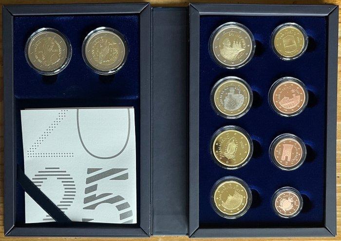 San Marino. Proof Set 2025 (incl. 2 euro MichelAngelo +, Postzegels en Munten, Munten | Europa | Euromunten