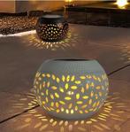 Solar LED Tuinlantaarn – Metalen Waterdichte Sfeerlamp, Tuin en Terras, Buitenverlichting, Verzenden, Nieuw