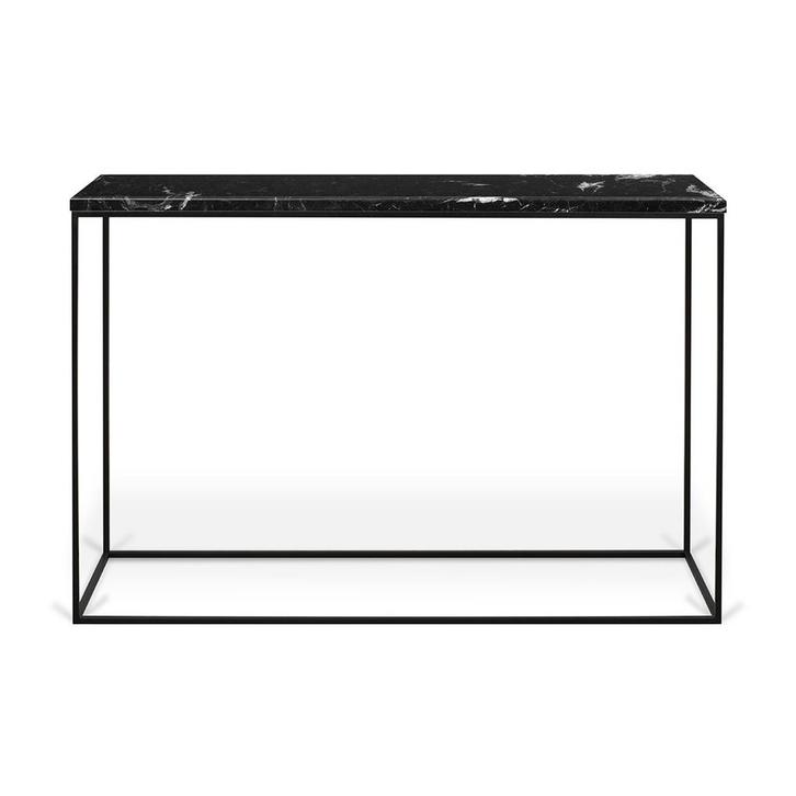 *WOONWINKEL* TemaHome Gleam Marmeren Haltafel Zwart, Huis en Inrichting, Tafels | Sidetables, Nieuw, Verzenden