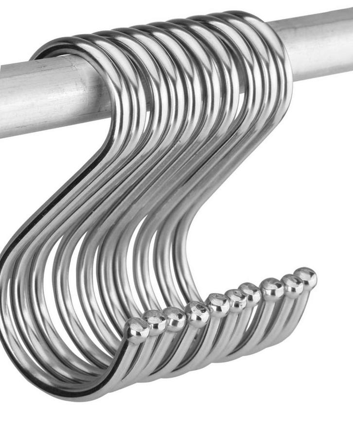 Set van 20 stalen S-haken (100 mm, max 15 kg), Doe-het-zelf en Verbouw, Gereedschap | Handgereedschap, Nieuw, Ophalen of Verzenden