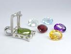 Hanger - 14 karaat Witgoud - 9.64ct. tw. Gemengde edelstenen