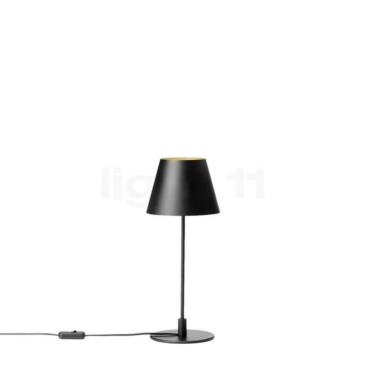 Bega 51178 - Studio Line Tafellamp LED, zwart/messing mat -, Huis en Inrichting, Lampen | Tafellampen, Nieuw, Verzenden