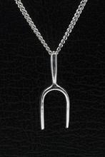 Zilveren Stemvork ketting hanger, Verzenden, Nieuw