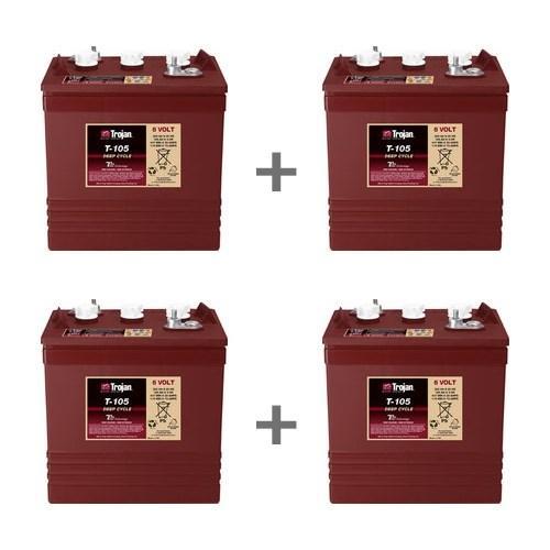 4X Trojan T105 Accu Deep Cycle, Computers en Software, Laptop-opladers, Verzenden