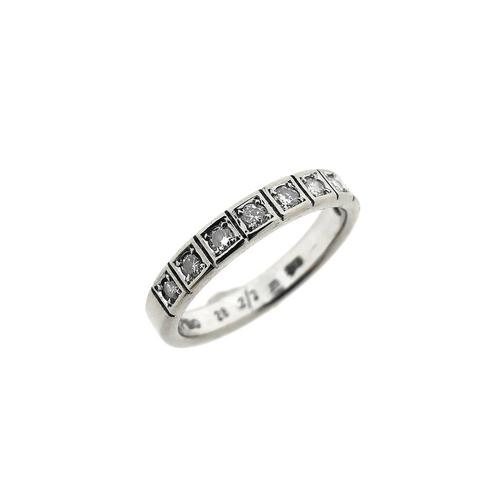 18 Krt. Witgouden rijring met diamanten 0,28 ct. | Desiree, Sieraden, Tassen en Uiterlijk, Ringen, Dame, Met edelsteen, Overige kleuren