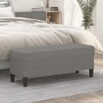 vidaXL Bankje 100x35x41 cm stof donkergrijs, Huis en Inrichting, Banken | Bankstellen, Verzenden, Nieuw, Stof, Minder dan 150 cm