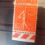 Frankrijk 1924/1932 - RR. Semeuse lijn 80c rood (Variëteit, Gestempeld