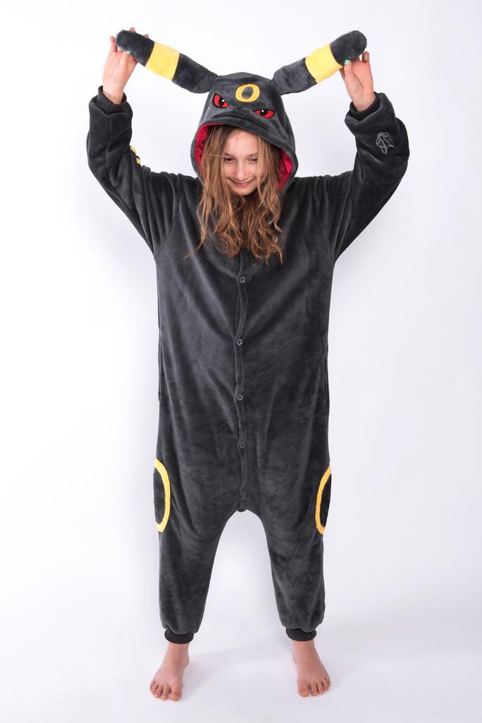 Onesie Umbreon Pokemon Pak Kostuum L-XL Jumpsuit Huispak, Kleding | Heren, Carnavalskleding en Feestkleding, Kleding, Nieuw, Maat 52/54 (L)