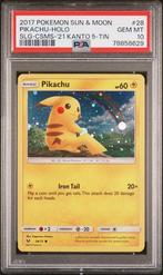 Pikachu (SLG 28) Cosmos Holo PSA 10, Hobby en Vrije tijd, Verzamelkaartspellen | Pokémon, Ophalen of Verzenden, Nieuw