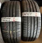 2x195-45-17 continental zomer 6mm €60 per band 195 45 17, Ophalen, Gebruikt, 16 inch, Band(en)