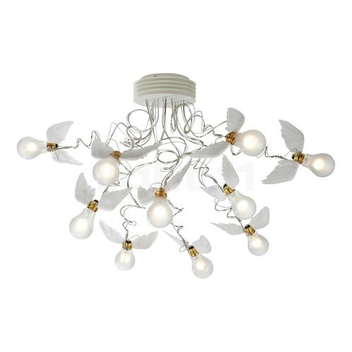 Ingo Maurer Birdies Nest LED, zilver (Plafondlampen), Huis en Inrichting, Lampen | Plafondlampen, Nieuw, Verzenden