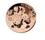 China. 10 Yuan 2025 Panda - Rotgold Edition, 30g (.999)