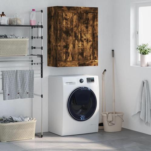 vidaXL Wandkast 69,5x34x90 cm bewerkt hout gerookt, Huis en Inrichting, Kasten | Buffetkasten, 25 tot 50 cm, Nieuw, Overige houtsoorten