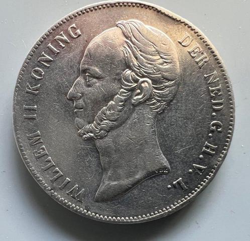 Nederland. Willem II. 2 1/2 Gulden 1847 (Zonder, Postzegels en Munten, Munten | Nederland