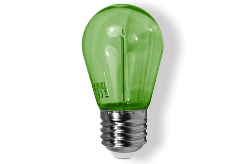 Led lamp Groen | Filament | 1 watt, Huis en Inrichting, Lampen | Losse lampen, Led-lamp, Nieuw, Minder dan 30 watt, E27 (groot)