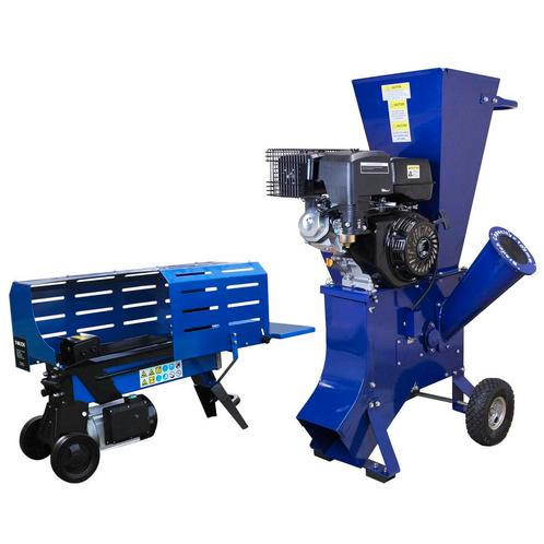 T-Mech Bundel: Houtklover 520 mm/7 ton + 15 Pk Hakselaar 102, Tuin en Terras, Hakselaars, Verzenden