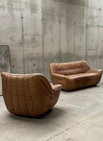 Laauser - Zitgroep - Leder - Fauteuil & bankstel, Antiek en Kunst, Antiek | Meubels | Stoelen en Banken