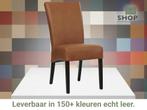 Leren eetkamerstoel Just - Rancho Cognac (cognac) - Poten, Huis en Inrichting, Stoelen, Bruin, Bohemian, Eigentijds, Klassiek, Retro, Romantisch, Scandinavisch