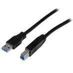 USB 3.0 A-naar-B-kabel M/M - Zwart (USB ),SSD,Opslag ( HDD)