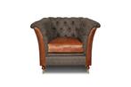 Chesterfield Harris Tweed Geranium fauteuil, Nieuw, Verzenden, Klassiek