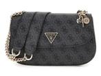GUESS Schoudertas Eco Erica Convertible Xbody Flap Bag Coal, Verzenden, Zo goed als nieuw