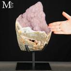 Rare Specimens Collectie Amethist geode – botryoïde groei en, Verzamelen, Mineralen en Fossielen