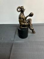 M.Nick - Figuur - Bronzefigur Teufel mit Totenkopf - Brons,