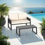 Loungeset Captive in touwontwerp - Set 2 (1 x bank / 1 x taf, Tuin en Terras, Tuinsets en Loungesets, Verzenden, Nieuw