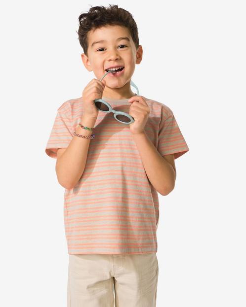 HEMA Kinder T-shirt strepen oranje van €7.99 voor €5.59 sale, Kinderen en Baby's, Kinderkleding | Overige, Nieuw, Verzenden