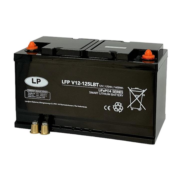Landport SMART Lithium accu LFP V12-125LBT LiFePo4 12 volt, Watersport en Boten, Accessoires en Onderhoud, Nieuw, Ophalen of Verzenden