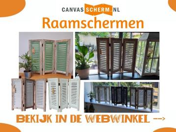 Raamscherm Vensterbank Shutter Hout tegen inkijk