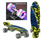 Sajan - Skateboard - LED Verlichting - Penny board -, Nieuw, Skateboard, Verzenden