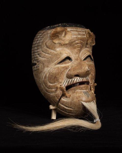 Noh masker - Hout - Antiek Okina () masker, Antiek en Kunst, Antiek | Overige Antiek