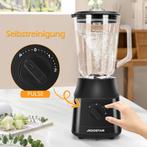Blender - Smoothie Maker - Glazen kan - 1,5L - 800W - Zwart, Verzenden, Nieuw