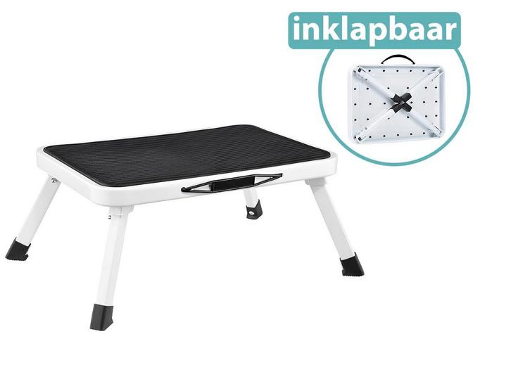 HI Inklapbaar Opstapje - Keukentrapje - Krukje met Antislip, Huis en Inrichting, Krukjes, Nieuw, Verzenden