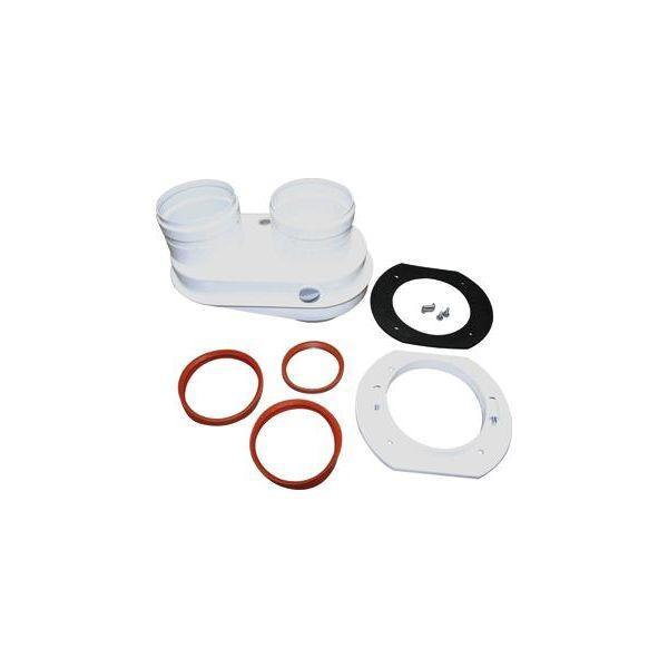 Nefit Ø60/100 naar Ø80/80 rookgasadapter, Doe-het-zelf en Verbouw, Verwarming en Radiatoren, Verzenden