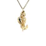 Gouden vintage geloof, hoop en liefde hanger 14 krt, Sieraden, Tassen en Uiterlijk, Ophalen of Verzenden, Nieuw