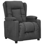 Fauteuil donkergrijs verstelbaar | OP = OP | 40%!, Huis en Inrichting, Fauteuils, Ophalen of Verzenden, Nieuw, 75 tot 100 cm, 50 tot 75 cm