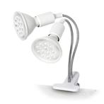 Kobi Planty Clip W Duo - tafellamp met 2x E27 - wit - Fle..., Huis en Inrichting, Ophalen of Verzenden, Nieuw