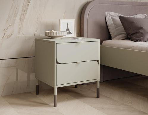 Meubella Kinderachtkastje beige 46cm met 2 lades, Huis en Inrichting, Slaapkamer | Nachtkastjes, Nieuw, Verzenden