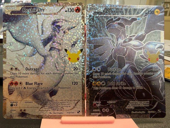 Pokémon - 2 Card - reshiram e zekrom 113 - 114 Reverse holo, Hobby en Vrije tijd, Verzamelkaartspellen | Pokémon
