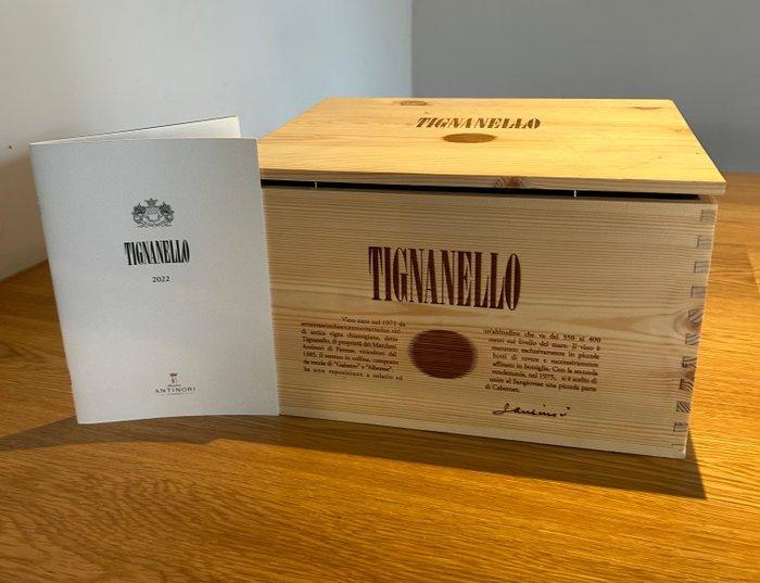 2022 Marchesi Antinori, Tignanello - Toscane IGT - 6 Flessen, Verzamelen, Wijnen