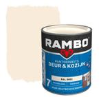 Rambo Pantserbeits Deur & Kozijn Dekkend RAL 9001 | Crèmewit, Doe-het-zelf en Verbouw, Verf, Beits en Lak, Verzenden, Wit, Nieuw