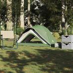vidaXL Tent 1-persoons waterdicht groen, Verzenden, Nieuw, Tot en met 2