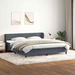 vidaXL Bed boxspring met matrassen 200x220 cm fluweel, Verzenden, Nieuw, Tweepersoons, Stof