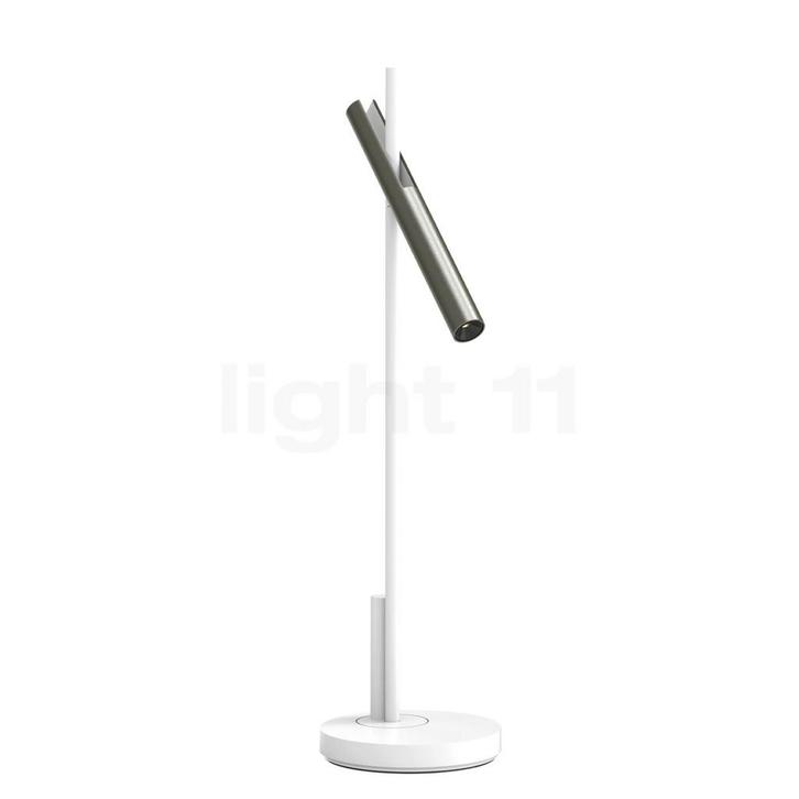 Belux Esprit Tafellamp LED, wit/nikkel - met tafelvoet, Huis en Inrichting, Lampen | Tafellampen, Nieuw, Verzenden