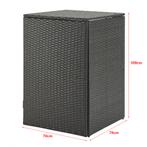 [en.casa] Containerombouw Widnau donkergrijs 109x70x78 cm, Huis en Inrichting, Woonaccessoires | Prullenbakken, Verzenden, Nieuw