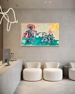 Timo Wedell - Spaziergang auf der Wiese Like Basquiat - XXL, Antiek en Kunst