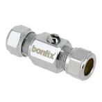 BONFIX Kogelstopkraan recht knel 15x15 (schroevendraaier), Ophalen of Verzenden, Nieuw